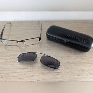 Freudenhaus Titanium 52-17 135 Hamilton Gray Eyeglasses Munich Germany